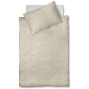 FLEURESSE Damast-Bettwäsche OPAL 70x90cm / 140x200cm Sand FLEURESSE Unisex beige EG