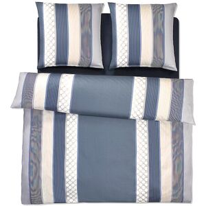 JOOP Satin Bettwäsche Cornflower Stripes 2 x 70x90cm / 200x200cm Deep Coal JOOP Unisex grau EG