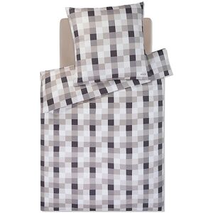 JOOP Satin Bettwäsche MESH 70x90cm/140x200cm Stone JOOP Unisex grau EG