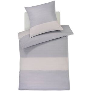 JOOP Satin Bettwäsche SPLIT 70x90cm / 140x220cm Stone JOOP Unisex hellgrau EG