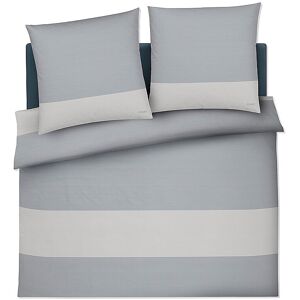 JOOP Satin Bettwäsche SPLIT 2x 70x90cm / 200x200cm Stone JOOP Unisex hellgrau EG