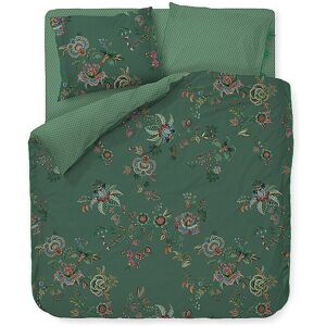 PIP STUDIO Perkal Bettwäsche CECE FIORE 2x 70x90cm/200x200cm Green PIP STUDIO Unisex dunkelgrün EG