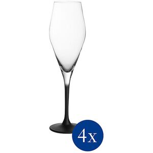 Sektglas 4er Set Manufacture Rock 260 ml VILLEROY & BOCH Unisex schwarz EG