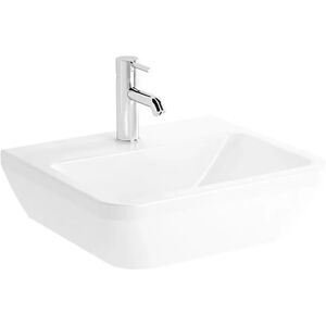 VitrA Integra Waschtisch 50 cm, ohne Überlaufloch, 1 Hahnloch mittig - B: 50 T: 43 cm - weiß mit vitraclean