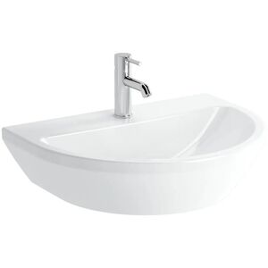 VitrA Integra Waschtisch 65 cm, ohne Überlaufloch, 1 Hahnloch mittig - B: 65 T: 49 cm - weiß mit vitraclean