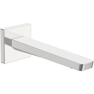 HANSASTELA Auslauf, Rosette eckig, Badarmaturen, chrom - B: 24 T: 8,5 H: 6,6 cm - chrom