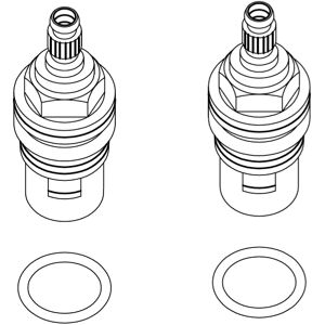 Damixa Reparaturset Keramik-Innenoberteile 1/2" - 1/2"