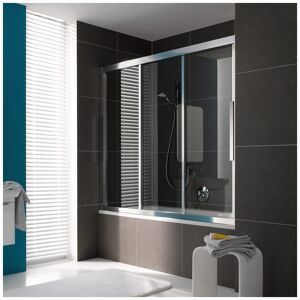 Koralle myDay Duschschiebetür Type BS3 160 für Badewanne - B: 160 H: 160 cm - silber matt