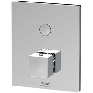 Kronenbach Smart Push Thermostat Unterputz für 1 Verbraucher, eckige Ausführung, Badarmaturen, chrom - chrom