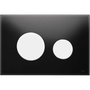 TECEloop Betätigungsplatte Glas Zweimengentechnik TECE 9240650, Montagezubehör, schwarz/weiß - B: 22 H: 15 T: 1,1 cm - schwarz/weiß