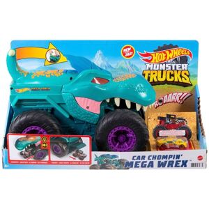 Mattel Hot Wheels - Monster Trucks autofressender Mega-Wrex, inkl. 1 Spielzeugauto