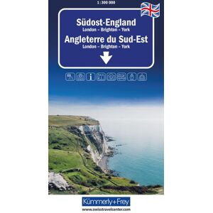 Kümmerly+Frey Regional-Strassenkarte Südost-England 1:300.000