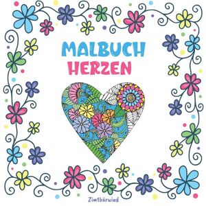 Nova Md Mandala Malbuch für Erwachsene und Kinder ab 10 Jahren mit Blumen und Herzen