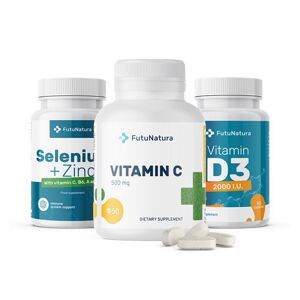 FutuNatura Immun Set: Vitamin C + D3 + Selen + Zink, Set