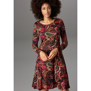 Aniston SELECTED Jerseykleid, Paisley-Druck in satten Farben bunt 48 weiblich