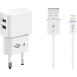 Goobay Apple Lightning Dual Ladeset 2,4 A, Ladegerät