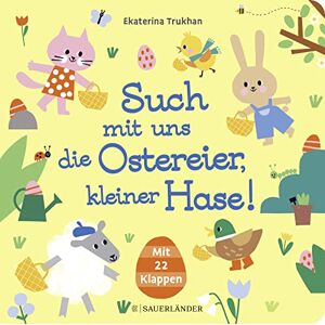 unbekannt - Such mit uns die Ostereier, kleiner Hase!: Pappbilderbuch zu Ostern mit 22 Such-Klappen