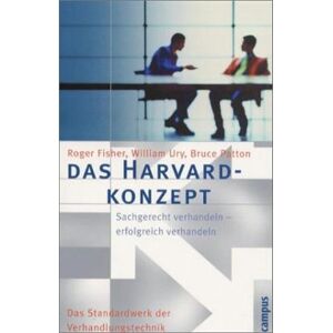 Roger Fisher - Das Harvard-Konzept: Sachgerecht verhandeln - erfolgreich verhandeln