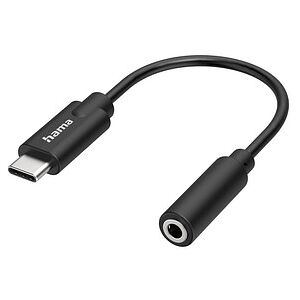 hama 200318 USB C/3,5 mm Klinke Headset-Adapter schwarz