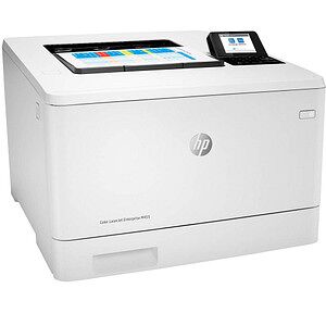 HP Color LaserJet Enterprise M455dn Farb-Laserdrucker weiß weiß