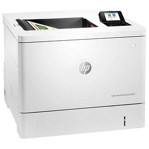 HP Color LaserJet Enterprise M554dn Farb-Laserdrucker weiß weiß