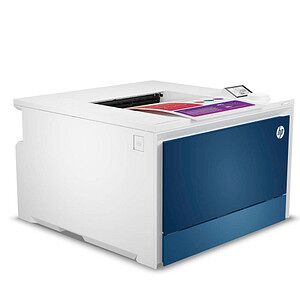 HP Color LaserJet Pro 4202dw Farb-Laserdrucker weiß, HP Instant Ink-fähig weiß/blau