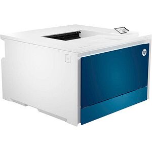 HP Color LaserJet Pro 4202dn Farb-Laserdrucker weiß, HP Instant Ink-fähig weiß/blau