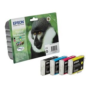 EPSON T0895 schwarz, cyan, magenta, gelb Druckerpatronen, 4er-Set