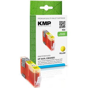 KMP H66 gelb Druckerpatrone kompatibel zu HP 364XL (CB325EE)
