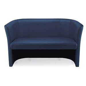 Nowy Styl 2-Sitzer Sofa Club Duo blau beige Leder