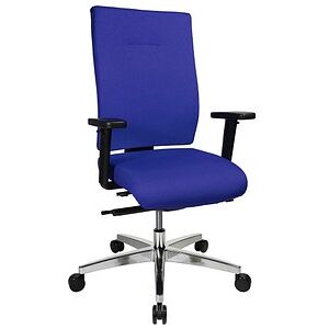 Topstar Bürostuhl Sitness 70, PS79BH W56 Stoff blau, Gestell alu blau