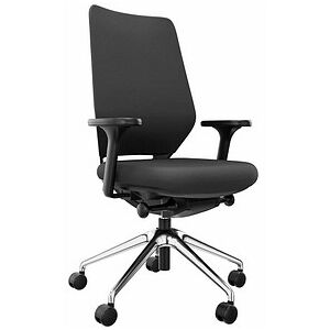 fm Bürostuhl Asiento, 4260761570389 Stoff schwarz, Gestell schwarz