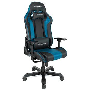 DXRacer Gaming Stuhl K-Serie, OH-KA99-NB Kunstleder blau, Gestell schwarz blau/schwarz