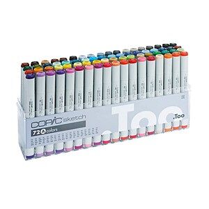 COPIC® Sketch A Layoutmarker-Set farbsortiert 1,0 + 6,0 mm, 72 St.