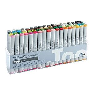COPIC® Sketch C Layoutmarker-Set farbsortiert 1,0 + 6,0 mm, 72 St.