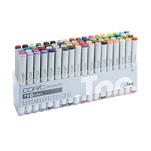 COPIC® Sketch D Layoutmarker-Set farbsortiert 1,0 + 6,0 mm, 72 St.