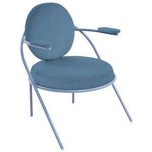 meet powered by PAPERFLOW Sessel SATURNE blau Kunstleder