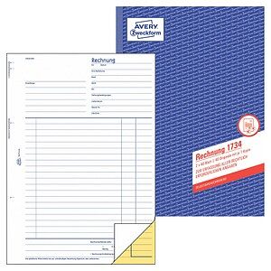 AVERY Zweckform Rechnung Formularbuch 1734