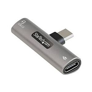 StarTech.com USB C Audio & Charge Adapter, USB-C Audio Adapter with USB-C Audio Headphone/Headset Port and 60W USB Type-C Power Delivery Pass-through Charger, For USB-C Phone/Tablet/Laptop - USB-C Audio/Charging (CDP2CAPDM) - Dockingstation - USB-C