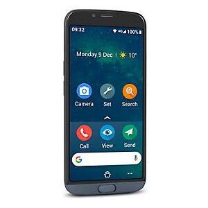 Smartphone Doro 8050, 4G/LTE, 5,45", 13 MP Kamera, SOS-Taste, Android- & Google Apps, intuitiv bedienbar, WiFi/GPS/Bluetooth, USB-C Kabel & Netzteil