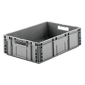 SSI Schäfer Euro Box Serie MF 6170, aus PP, Inhalt 30,8 L, Durchfassgriff, grau