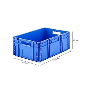 SSI Schäfer Euro Box Serie MF 6220, aus PP, Inhalt 41,6 L, Durchfassgriff, blau