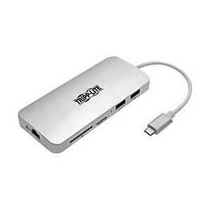 Tripp Lite USB C Docking Station, 4K @ 30 Hz, HDMI, Thunderbolt 3, USB-A Hub, PD Charging, SD/Micro SD, GbE, USB Type C, USB-C - Dockingstation - USB-C 3.1 / Thunderbolt 3 - HDMI - 1GbE
