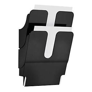 DURABLE Prospektspender Flexiplus 2, 2 Spender, A4, hoch, schwarz