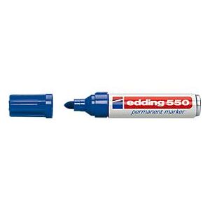 edding 550 Permanent Marker, Rundspitze 3-4 mm, blau, 10 Stück