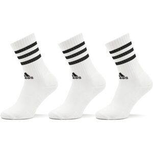 adidas Hohe Unisex-Socken 3-Stripes Cushioned Crew Socks 3 Pairs HT3458 Weiß S Unisex