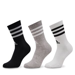 Hohe Unisex-Socken adidas 3-Stripes Cushioned Crew Socks 3 Pairs IC1323 Grau XL Unisex