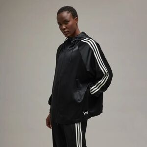 Adidas Y-3 Tech Silk 3-Streifen Kapuzenjacke - Black - Frauen - Size: 2XS,XS,S,M,L