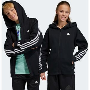 Adidas Future Icons 3-Streifen Kapuzenjacke - Black / White - Kinder - Size: 128,140,152,164,176