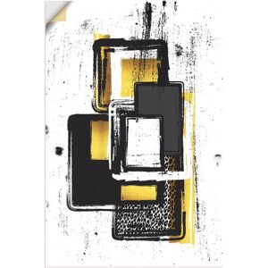 Artland Wandbild »Abstrakte Malerei Nr. 3 gold«, Muster, (1 St.) goldfarben B/H: 20 cm x 30 cm goldfarben